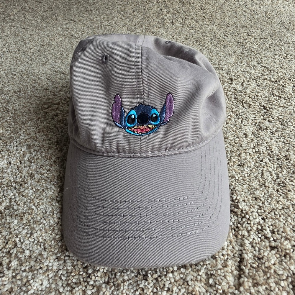 Disney Stitch Ohana Hat Unisex OS Gray Lilo and Stitch Baseball Cap Disney